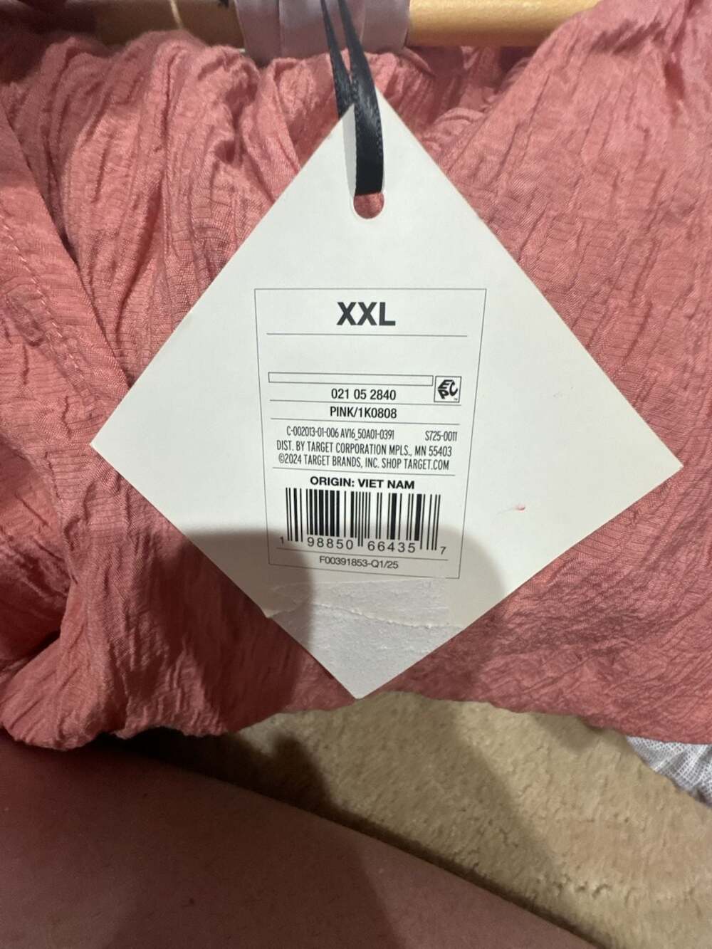 Y645 Ava & Viv Women's Textured V-Neck Flutter Sleeve Top Pink XXL